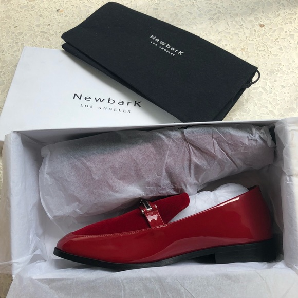 Newbark Melanie w/ Hardware in Red Suede - Picture 2 of 7